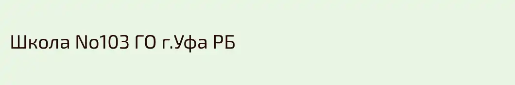 Школа No103 ГО г.Уфа РБ
